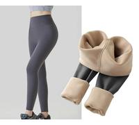 YUJIEBB Autumn and winter cashmere leggings for women thick warm leggings high waist seamless slim warm pants