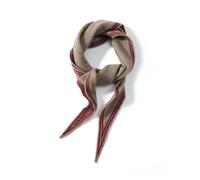 YUJIEBB Women Cashmere Triangle Scarf Small Warmer Applique Stripes Spring Multipurpose Cowl Pashmina Soft Knit Accessories