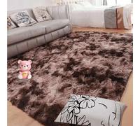 YUJINLIU Floor Carpet 160 x 250 cm Extra Large Shaggy Fluffy Shaggy Rugs Machine Washable for Living Room Bedroom Kitchen Hallway Kids, Brown