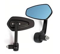 YUJYGAO Motorcycle Handlebar Mirrors 7/8" 22mm CNC Anti Glare Blue Lens Motorcycle Side Mirrors Compatible with Z1000 Z750 MT03 monster MT07 MT09 Scooters UTV Street Sport Bike