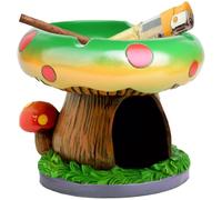 YukaBa Cute Mushroom Ashtray with Lighter Stash Spot - Cool Ashtrays for Weed Smokers and Bong Users with Smoking Accessories Collection (Green)