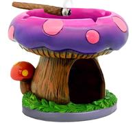 YukaBa Fantastical Mushroom House Ashtrays with Storage - Cool Ashtrays for Weed Smokers and Bong Users with Smoking Accessories Collection