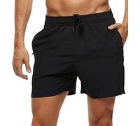 YuKaiChen Men's Swim Shorts with Zipper Pockets for Beach & Travel | Dark Mesh Lining for Modesty, Quick-dry & Chlorine-resistant, Color Stays Great for Beach, Pool & Vacation