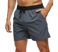YuKaiChen Men's Swim Shorts with Zipper Pockets for Beach & Travel | Dark Mesh Lining for Modesty, Quick-dry & Chlorine-resistant, Color Stays Great for Beach, Pool & Vacation