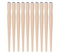 YUKERMARB 10 PCS Comic Pen Nib Holder, Wooden Pen Nib Holder with Comfortable Grip for Art Painting English Calligraphy (Wood Color)