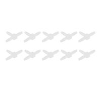 YUKERMARB 10Pcs 3 Way Plastic Fitting PP Tee Barb Fitting 125 Psi Pressure Range 9 Degrees F to 175 Degrees F for Hose Splicer Use in Labs Food Beverage Processing (T tee 4.8)