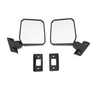 YUKERMARB 2 Piece Set, Exterior Mirror Set Left/Right, for LandCruiser 70 75 78 Series 1985 2013, ABS + Glass, Clear View, Durable, (Short)