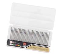 YUKERMARB 30Pcs Nail Drill Bits Set with Transparent Storage Box for Electric Nail Drill Machine, Cuticle Removal and Gel Polish Shaping (A Set)