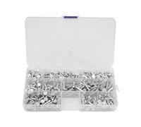 YUKERMARB 350pcs M4 Flat Head Solid Aluminum Rivets Set, High Strength, Perfect for and Construction Projects