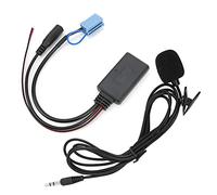 YUKERMARB AUX Cable with Microphone for Smart Fortwo 450 Radio, 5.0 Technology, Clear Audio, Handsfree Calls, AUX Connection for Music Streaming