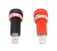 YUKERMARB Banana Plugs Connectors, 10pcs High Current Carrying Capacity, 30V 60V Maximum 24A, Premium Brass ABS Material, 4mm Hole, Female Socket