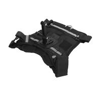 YUKERMARB Dog Harness, with Action Camera Holder, Adjustable for 8-35 Kg Dogs, Soft Padding, Double Attachment (back and chest), Compatible with Cameras