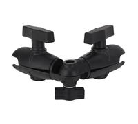 YUKERMARB Double Joint Ratchet Arm Nylon, Infinitely Adjustable, High Load Capacity 4.8 Kg (Standing), for 1.5 Inch / 38mm Ball System, 206mm Length