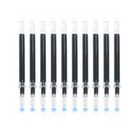 YUKERMARB Gel Pen Refills 0.5mm Black, Durable Plastic 10 Pcs Rollerball Refill for Coloring and Prison Use