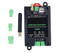 YUKERMARB GSM Gate Opener, ABS, 2G Phone Call, SMS, APP Control Remote Switch Door Opener, 0 to 9999 Second Delay Closure, for Machinery