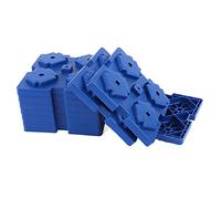 YUKERMARB Heavy Duty Leveling Block Interlocking RV Leveling Block 10 Pack Resin 2x2 Stackable Design Solid Base for Trailer Single Double Wheel Hydraulic Tongue Jack Use