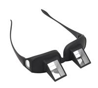 YUKERMARB Lazy Glasses for Reading in Bed, 90 Degree Horizontal Prism Glasses Lie Down Eyeglasses with Duster, Black