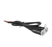 YUKERMARB Motorcycle Handlebar Switch Stainless Steel LED Push Button Light Control 12V 50cm Wire for Headlight Fog Light Spotlight Tail Retro Motorcycle (2*switch)