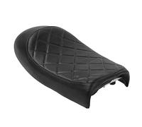YUKERMARB Motorcycle One Piece Seat Artificial Leather Saddle with Thick Cushion Hump Design 20.3 X 7.1 X 3.15 in Replacement Seat for Vintage Street Riding for CB G Series (Rectangle)