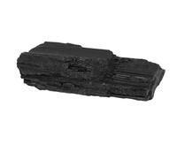 YUKERMARB Natural Black Tourmaline Rough Stone Irregular 6-12cm for Tumbling Lapidary Polishing Wire Wrapping Meditation Yoga Crystal Specimen Collection Decoration