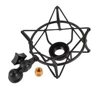 YUKERMARB Professional Zinc Alloy Microphone Shock Mount Clip Holder with Universal Interface for TLM103 TLM193 TLM127 TLM170 MK4 Studio Recording (Gold)
