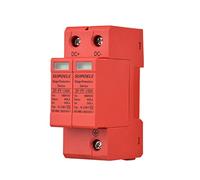 YUKERMARB Protective Device, 3P PV Arrester DC 1000V 40KA DIN Rail Modular Design Flame Retardant Plastic for Photovoltaic System Solar Power Distribution Use (2P)
