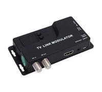 YUKERMARB RF Modulator, 1080P HD Coaxial Converter NTSC PAL Format Converter with 136 Channels for TV Game Console Streaming Player DVD Laptop PC Old TV