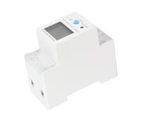 YUKERMARB Single Phase Meter DIN Rail Energy Meter 5 80A Microelectronics Digital Sampling 1000imp KWh Large Screen Reset Button for Indoor Power Usage Monitoring