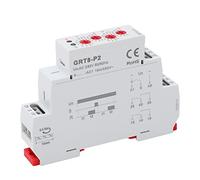 YUKERMARB Time Relay ABS Rail Mounted Impulse Time Relay AC 0.1 Seconds to 100 Days LED Indicator 14 Degrees F to 131 Degrees F for Industrial Control Panels Electricians