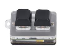 YUKERMARB USB 2-Key Mini Keypad, Support Programming Macro and Software Custom Gaming Keyboard with RGB Light, BT Type C Connection