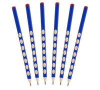 Yukesaky 6 Pack Triangular HB Pencils - Ergonomic for Left and Right Handed | Triangular anti-slip grip for comfort | Break-resistant HB lead, easy to sharpen | For school, office, sketching & drawing