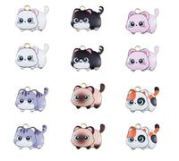 Yukfhgt Kawaii Cat Curse, Enamel Animal Pendant, 30 Pieces, Multiple Colors