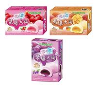 Yuki & Love 3 Flavours Bundle (Strawberry, Grape and Mango) Mochi Japanese Style Desserts Daifuku