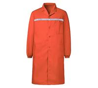 Yukirtiq Mens Warehouse Coat Workshop Lab Coat Gardening Over Coat Factory Work Smocks Garage Factory Work Jacket, Orange, M
