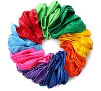 Yukiyi 60pcs Bright Balloons Rainbow Balloons Set 12 Inches, 10 Assorted Colors Multicolour Balloons Party Balloons Latex Balloons for Helium Ballons for Birthday Pastel Party Decorations