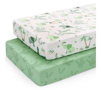 Yukkidds 2 Pack Cot Bed Sheets 140x70cm Fitted Toddler Bed Sheet