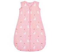 Yukkidds Baby Sleeping Bag 2.5 Tog 12-18 Months Newborn Sleeping Bag 100% Cotton Sleep Sack for Winter Warm and Comfortable Pink