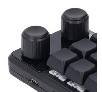YUKOFE 12 Keys RGB Light Blue Switch Mechanical Keyboard Knobs Type C BT 2.4G Programming Macro Software Gaming Office Music Industrial Control ABS