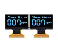 YUKOFE 2Pcs Liquid Crystal Display Screen Module Organic Light Emitting Diode 128x64 Resolution CH1106 30PIN 1.3in (MRA103-1(blue))