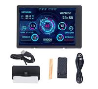 YUKOFE 3.5in Display Screen Monitor Set 360° Rotatable IPS Full View Mini Chassis Monitor (With a dedicated base)