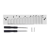YUKOFE Harmonica Comb 12 Hole Chromatic Scale Aluminum Alloy Replacement Comb for 270D 270 LA12 TOOTS Plate Gold or Silver Color Option (Silver)