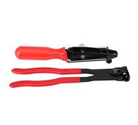 YUKOFE Heavy Duty CVJ Boot Clamp Pliers Set Professional Ear Type Joint Boot Banding Tools with Built in Cutter for Vehicles Hardened Steel Black Red 23.8cm