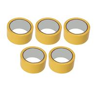 YUKOFE Heavy Duty Floor Marking Tape 5cm Wide Non Scratch Adhesive Tape for Gymnasium Basketball Volleyball Tennis Court Schools PVC 5Pcs (Yellow)