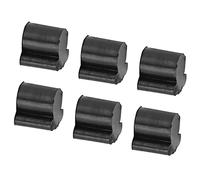 YUKOFE Horn Piston Rubber Pad Noise Elastic Rotary Valve Buffer Pads for Euphonic Tuba French Horn 7Pcs Black Durable Accessories