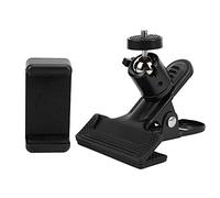 YUKOFE Metal Guitar Bass Ukulele Headstock Phone Holder Clip Adjustable 360° Rotatable Live Broadcast Bracket for Online Video Courses and Music Practice Black 8.9oz