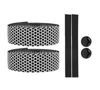 YUKOFE Mountain Bike Handlebar Wrap AntiSlip Grip Tape with Bar Plugs for Road Bike Fixed Gear Lightweight Sponge 2Pcs (White)