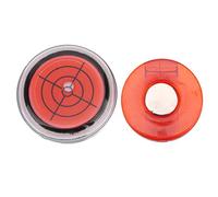 YUKOFE Plastic Compact Golf Ball Marker Level Hat Clip Cap Clamp Accessory Gift Supplies Precise Ball Position Marker with Integrated Level Bubble for Golf Game Green Gradient Reading (Red)
