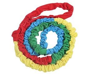 YUKOFE Rainbow Hand Rope Sensory Training Sports Equipment Colorful Interactive Game Pull Rope for Parent Child Communication Teamwork Tacit Understanding East West Running Team Games