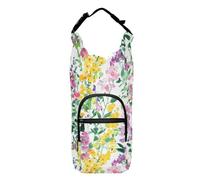 Yukon Fireweed Beauty Summer Flowers Water Bottle Waist Pack Stylish Drawstring Backpack with Water Bottle Holder Water Bottle Holder for Hiking,Fits 20 oz, 24 oz, 32 oz,40 oz Bottles