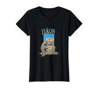 Yukon Gold Panning Prospector Klondike Miner Old West Value Graphic T-Shirt, Women, Black, L